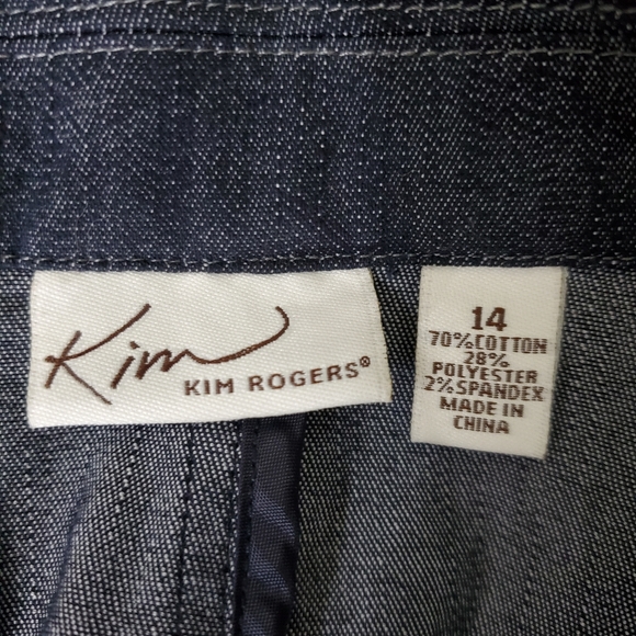Kim Rogers Denim Jacket, Size 14 - Picture 7 of 9